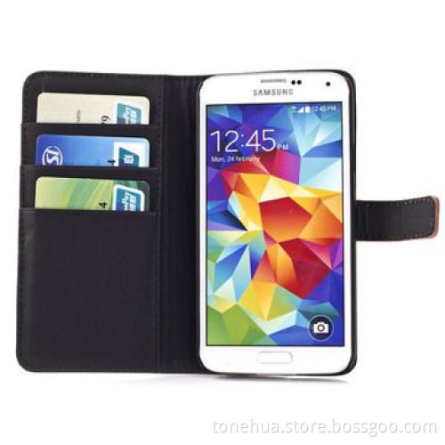 Gold leather cover for Samsung S5, i9600